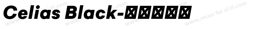 Celias Black字体转换
